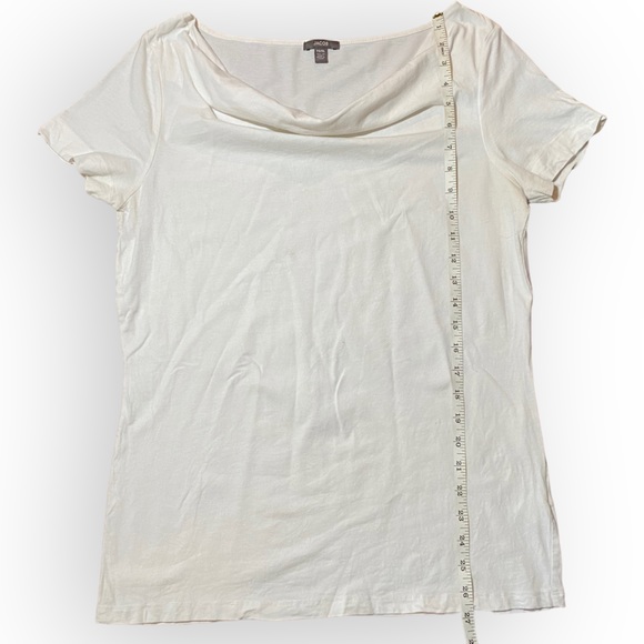 2 for $20 Jacob White Scoop Neck T-shirt Size XL - Picture 5 of 8